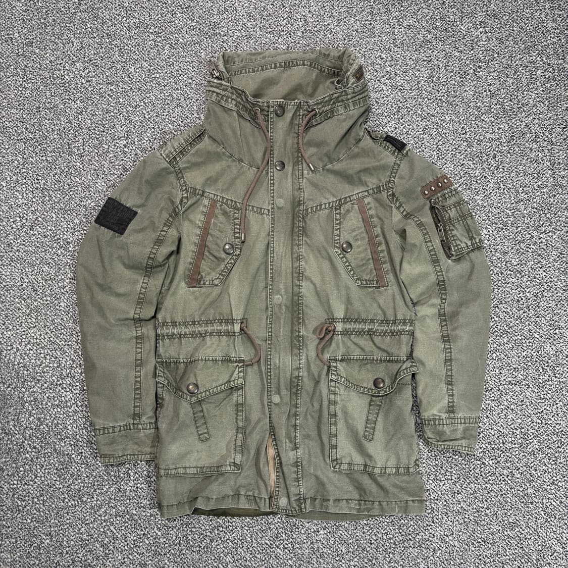 버커루 밀리터리 야상 점퍼 (L) 상품이미지1