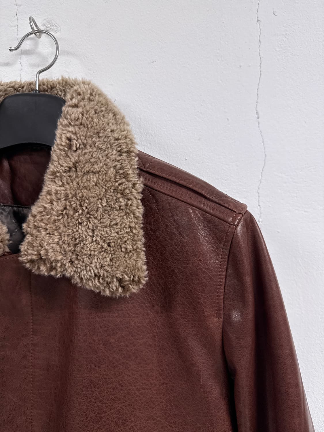 [N][105]Type A-2 베지터블 레더 브라운 항공 자켓 상품이미지3