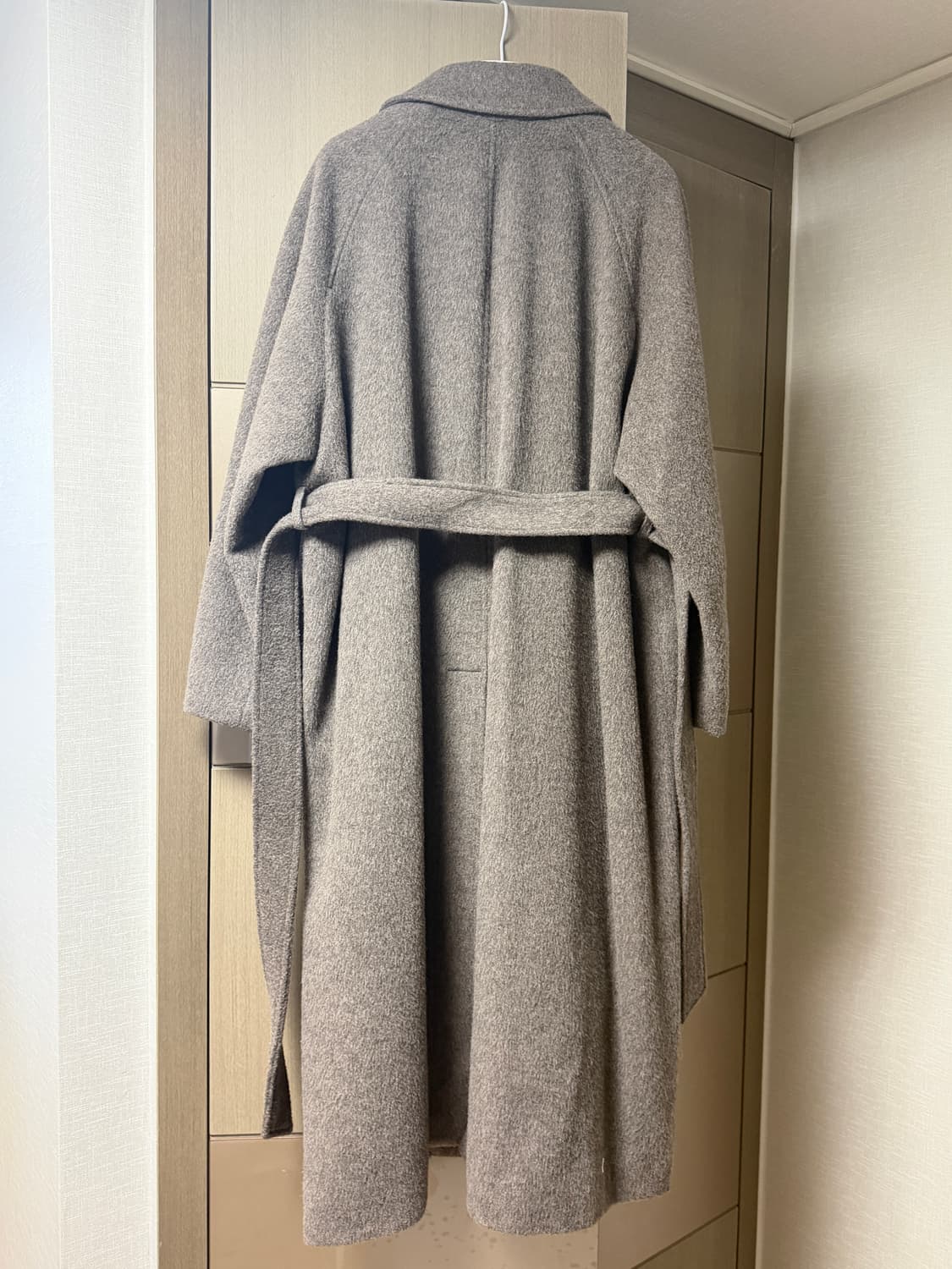 인사일런스 우먼 알파카 코트 브라운 사이즈 M 상품이미지6