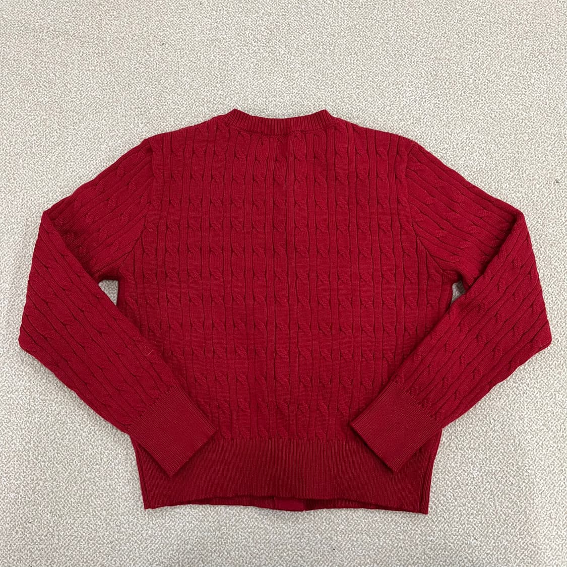 실측확인 폴로 케이블 니트 가디건 0202M1 상품이미지3