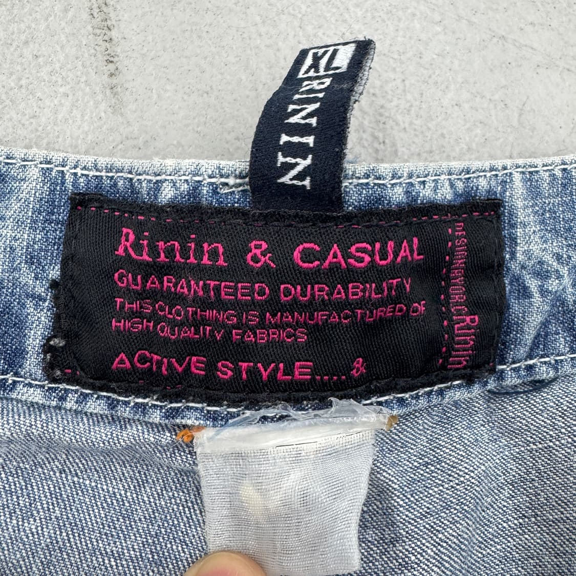 멀티포켓 Y2K 데님 탄창 와이드 빈티지 카고팬츠 상품이미지7