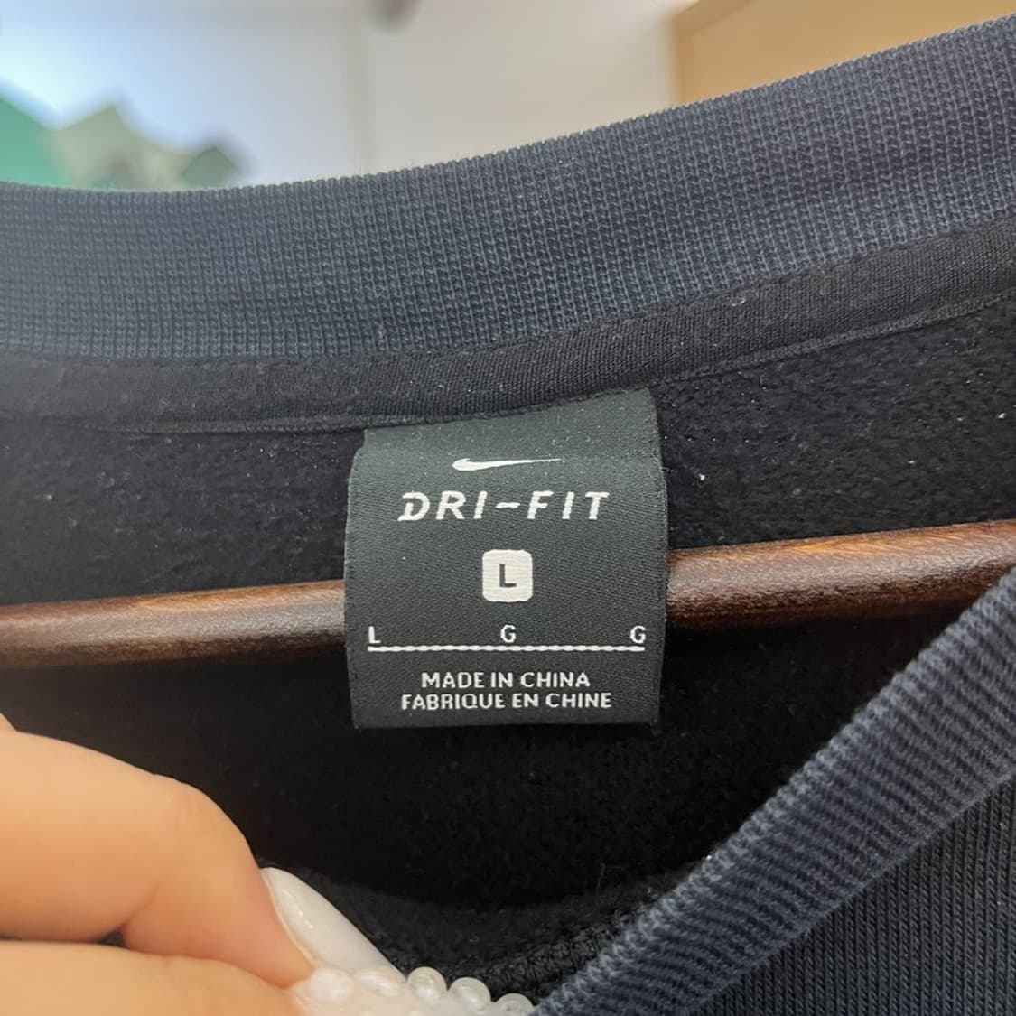 나이키 올드스쿨 드라이핏 아플리케 세미크롭 맨투맨 L C10960 상품이미지5