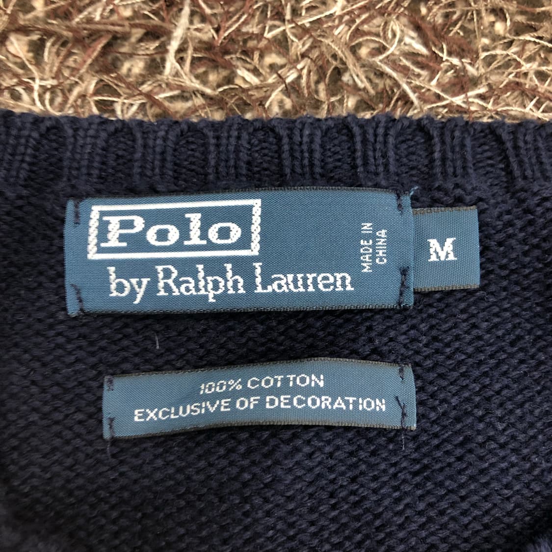 폴로 랄프로렌 네이비 코튼 니트 상품이미지6