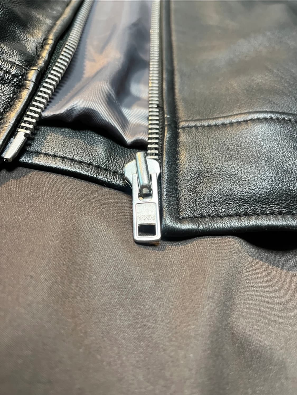 드림월드 램스킨 세미오버 싱글 라이더 자켓 상품이미지3