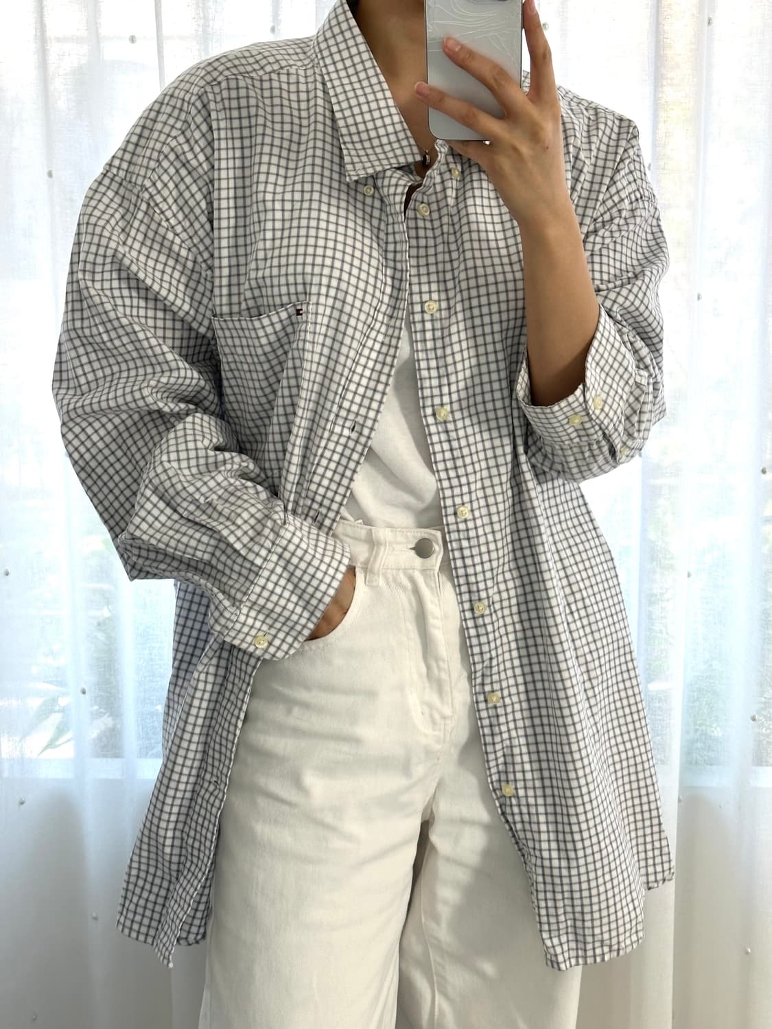 타미힐피거 체크셔츠 상품이미지1