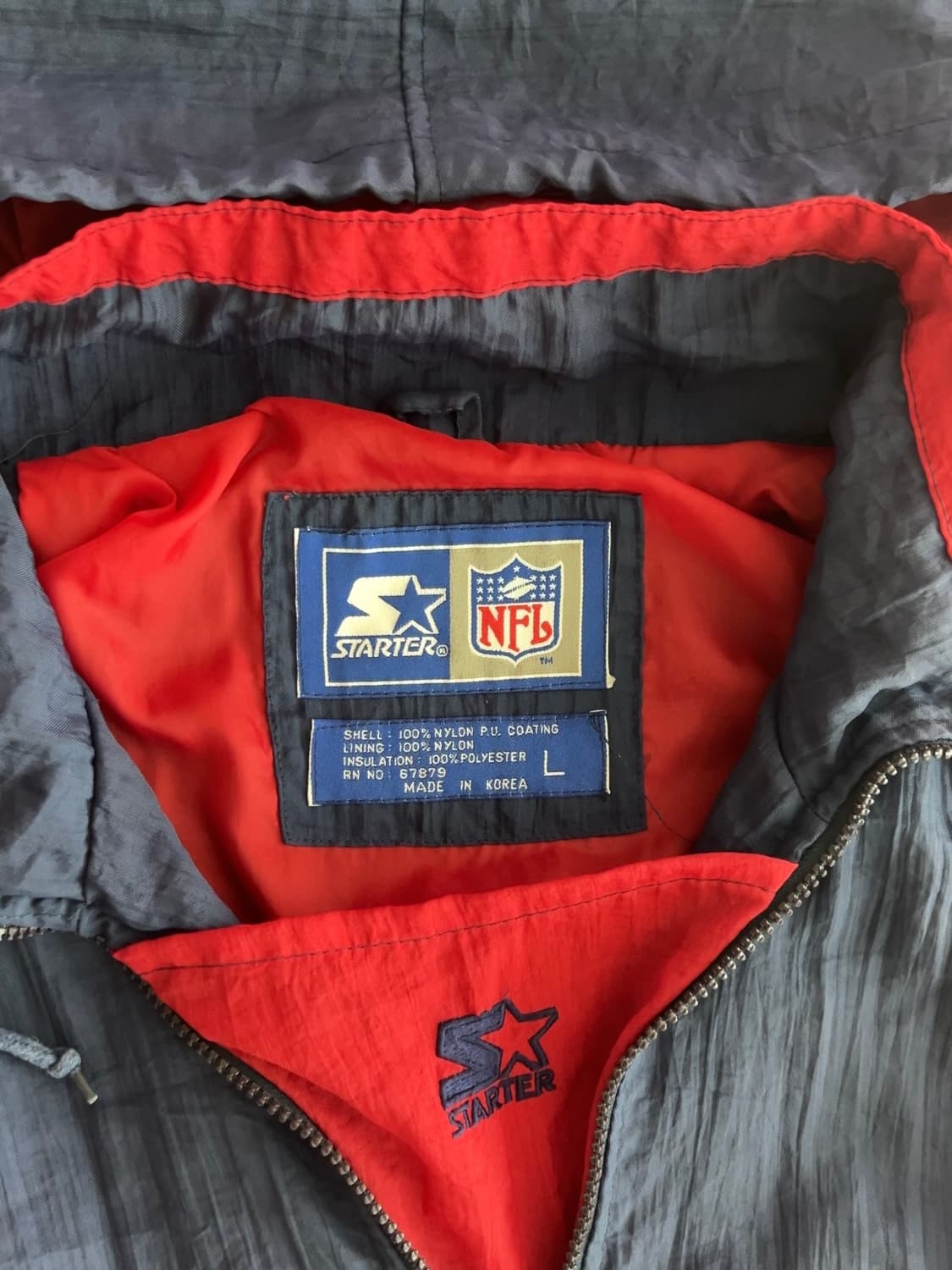 NFL 스타터 미시건 아노락 L 상품이미지4