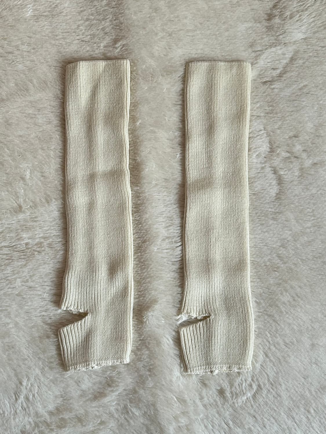 더티스 니트 리브 레그 워머 아이보리, 블랙, 베이지, 그레이 상품이미지7