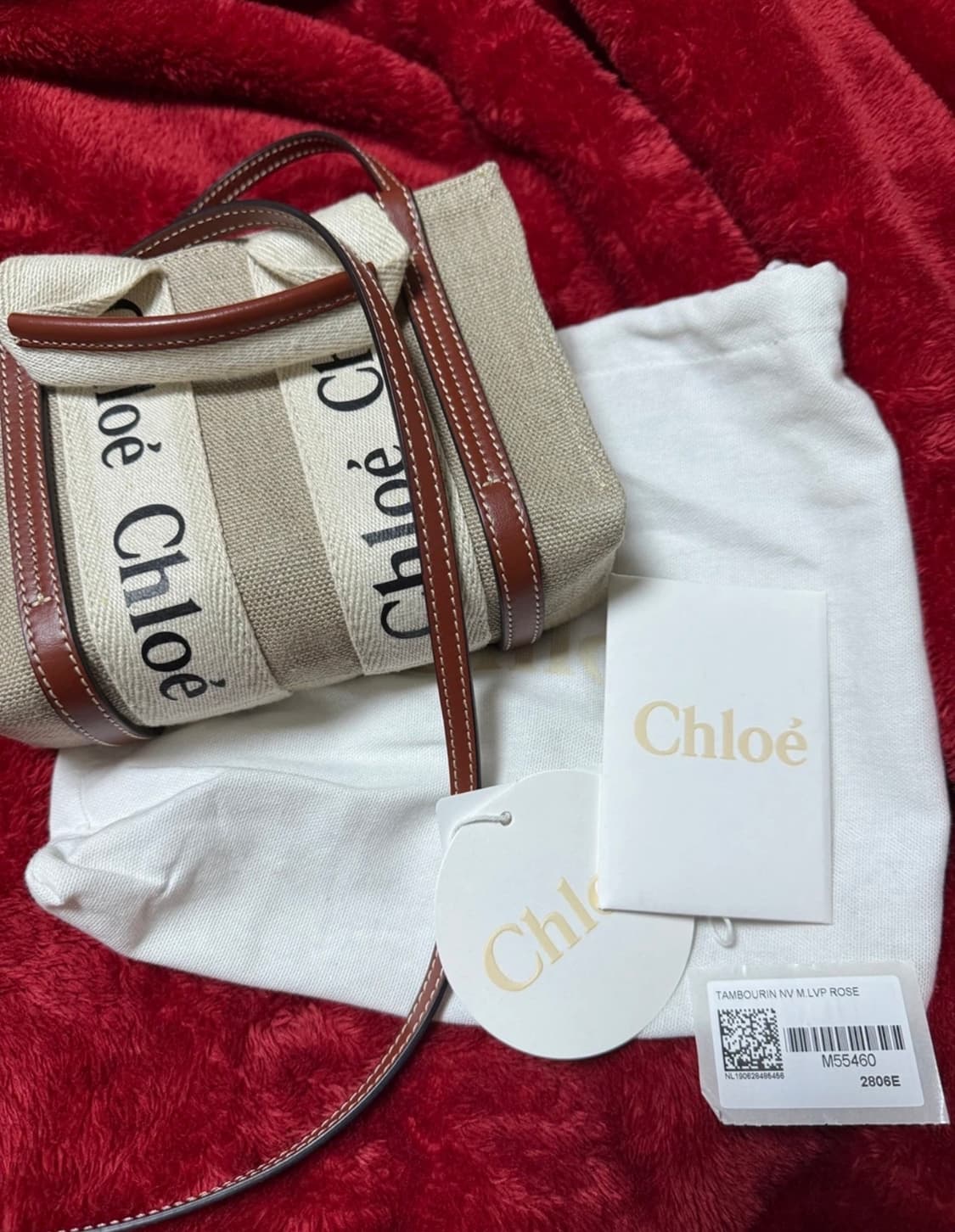 끌로에 우디백 미니 토트백 브라운 상품이미지5