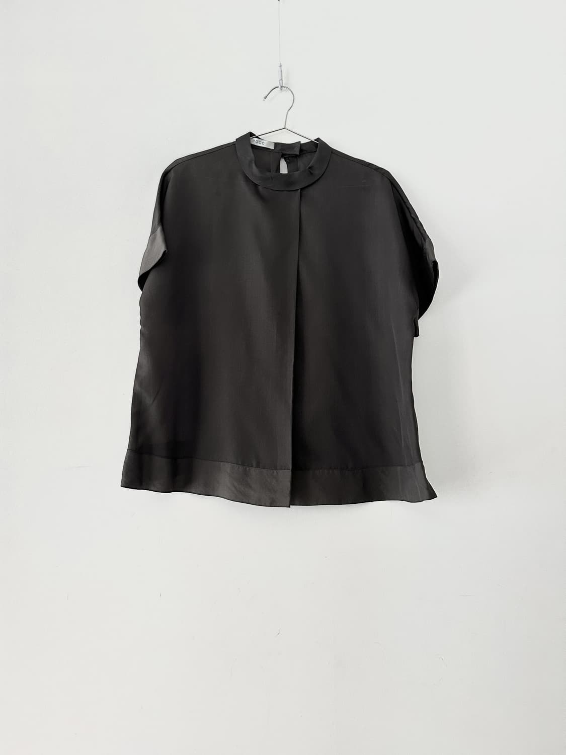 Organza split classic blouse / khaki 상품이미지1