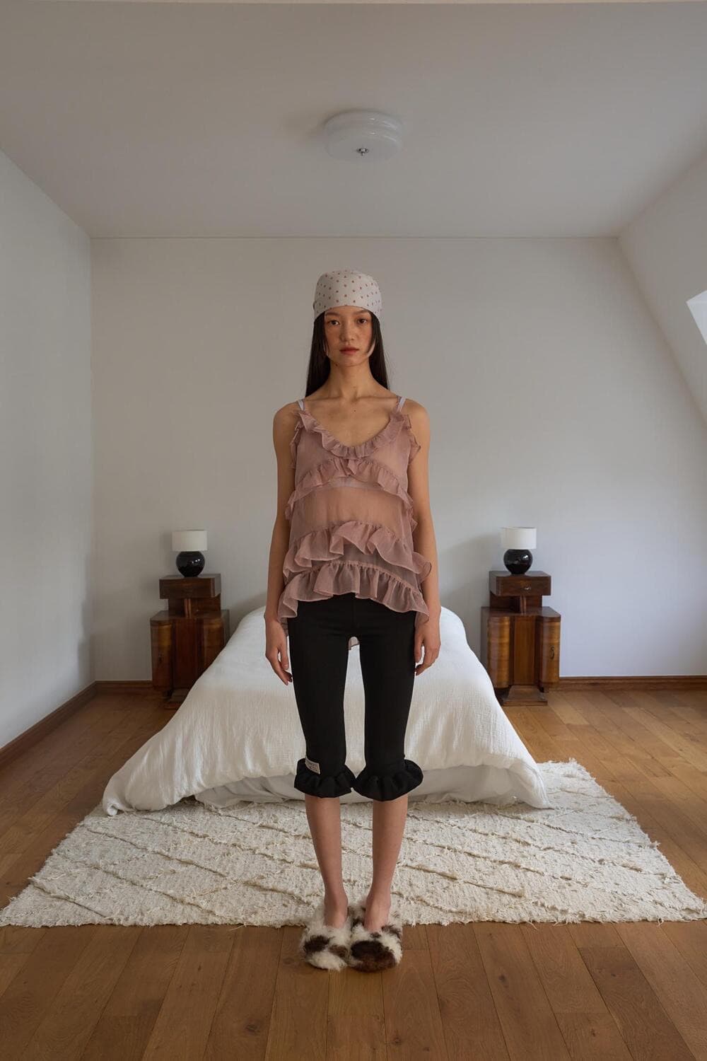 oursaalty 아우어솔티 마가렛프릴 뷔스티에 더스티핑크 상품이미지1