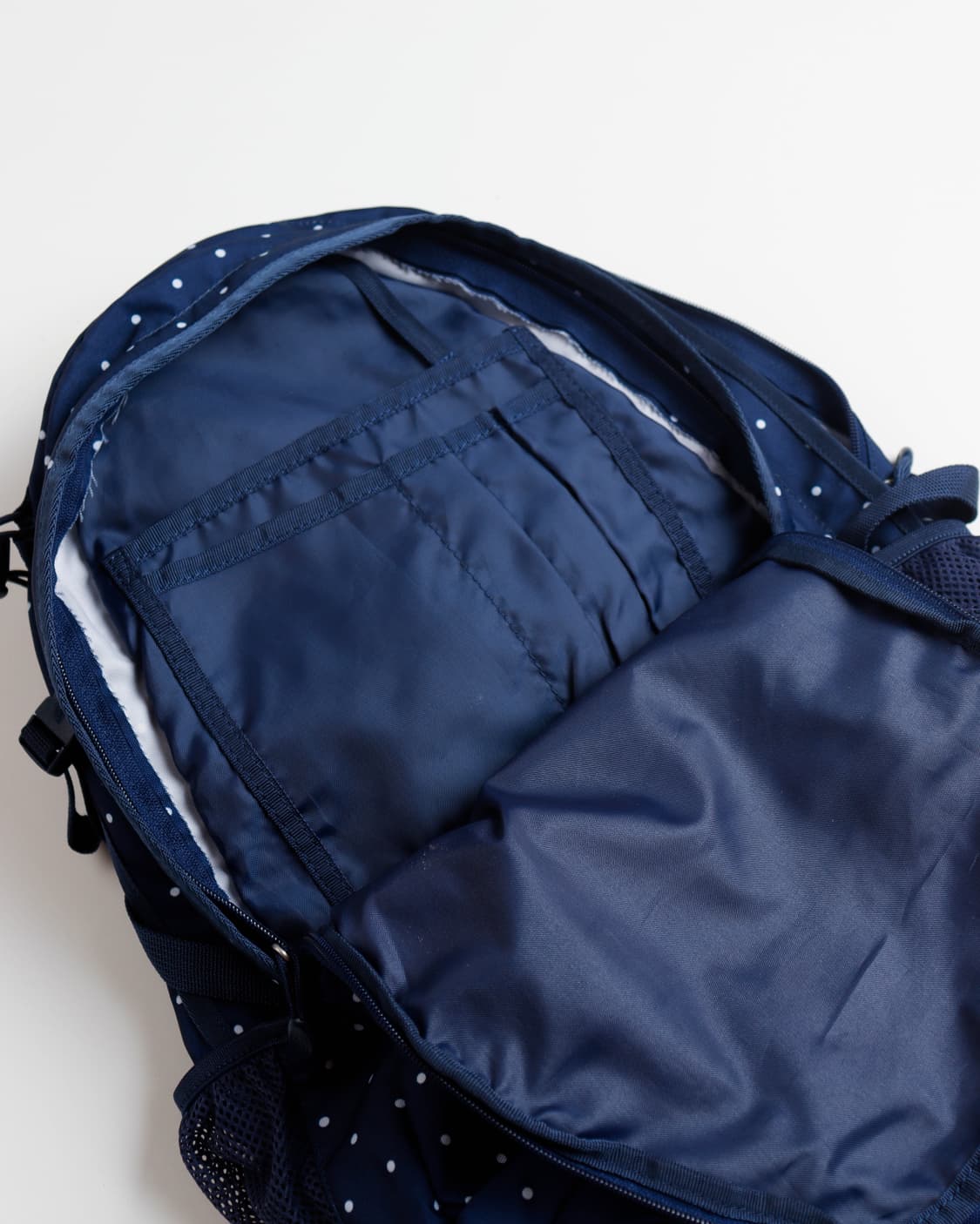 [Coleman] 도트 패턴 백팩 (Navy × White Dot) 상품이미지6