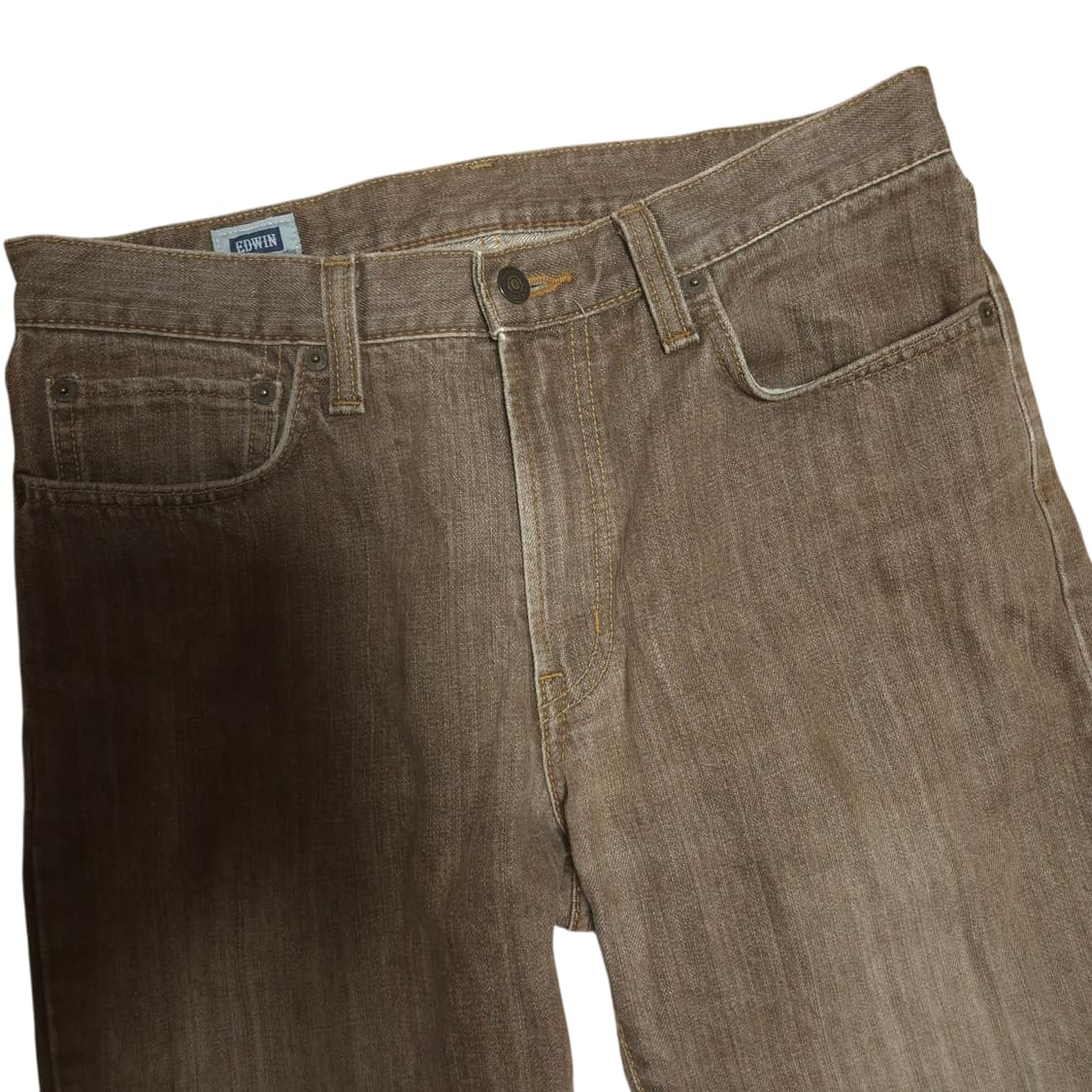 에드윈 403 브라운 레귤러 스트레이트 팬츠 상품이미지2