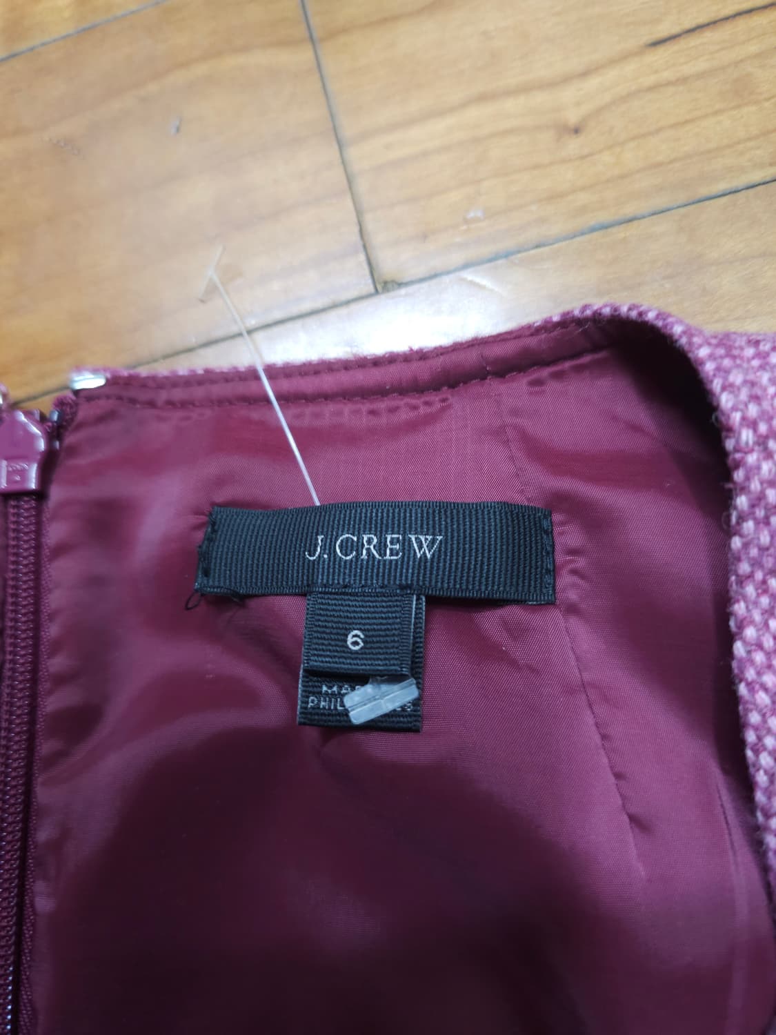 새상품)제이크루 핑크색 모직 원피스 상품이미지5