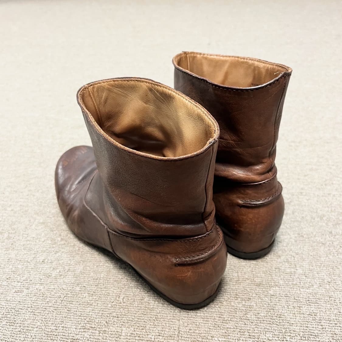 랑방 브라운 레더 숏부츠 상품이미지3