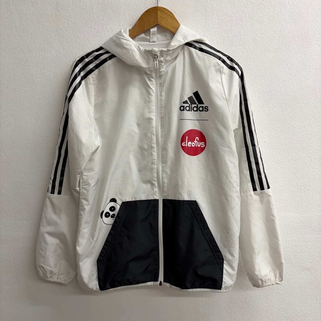 아디다스X클레오부스 화이트 윈드브레이커 자켓(160) 상품이미지1
