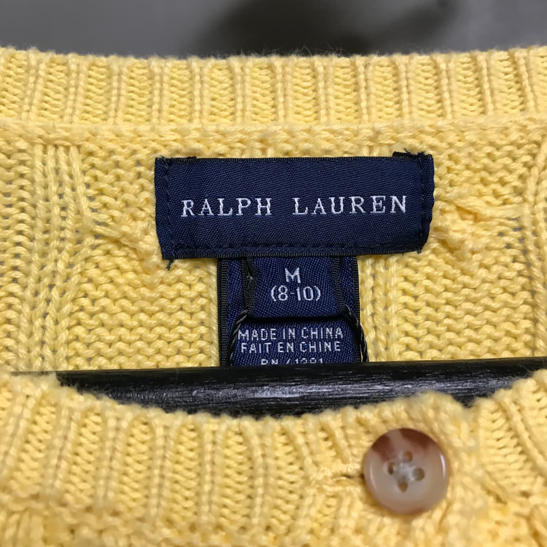 폴로 랄프로렌 케이블 니트 옐로 M8-10(W) 상품이미지5