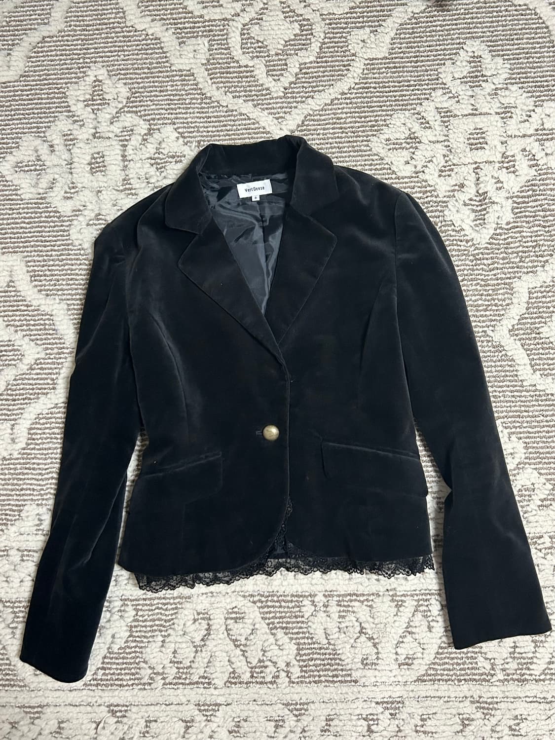 고스로리 고딕벨벳 레이스 자켓 상품이미지1