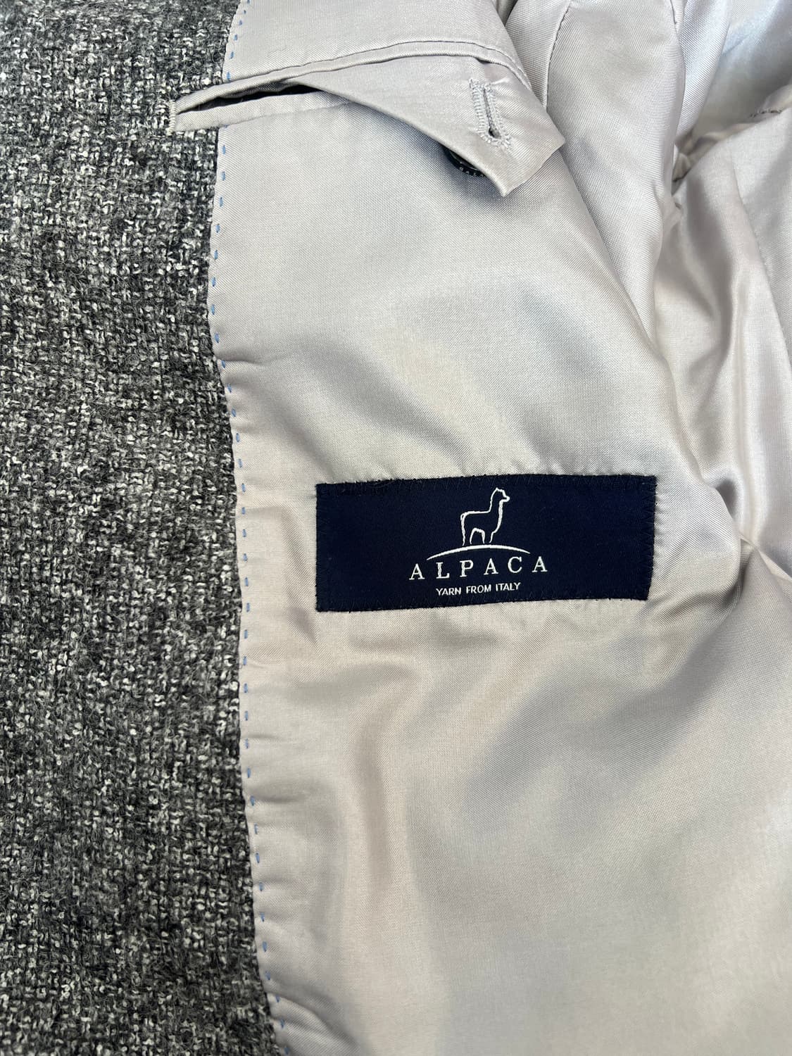 갤럭시 남성 보카시그레이 알파카자켓 상품이미지6