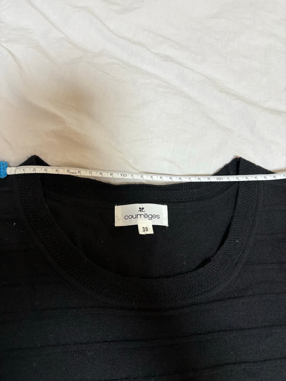 꾸레쥬 블랙 니트 원피스 상품이미지3