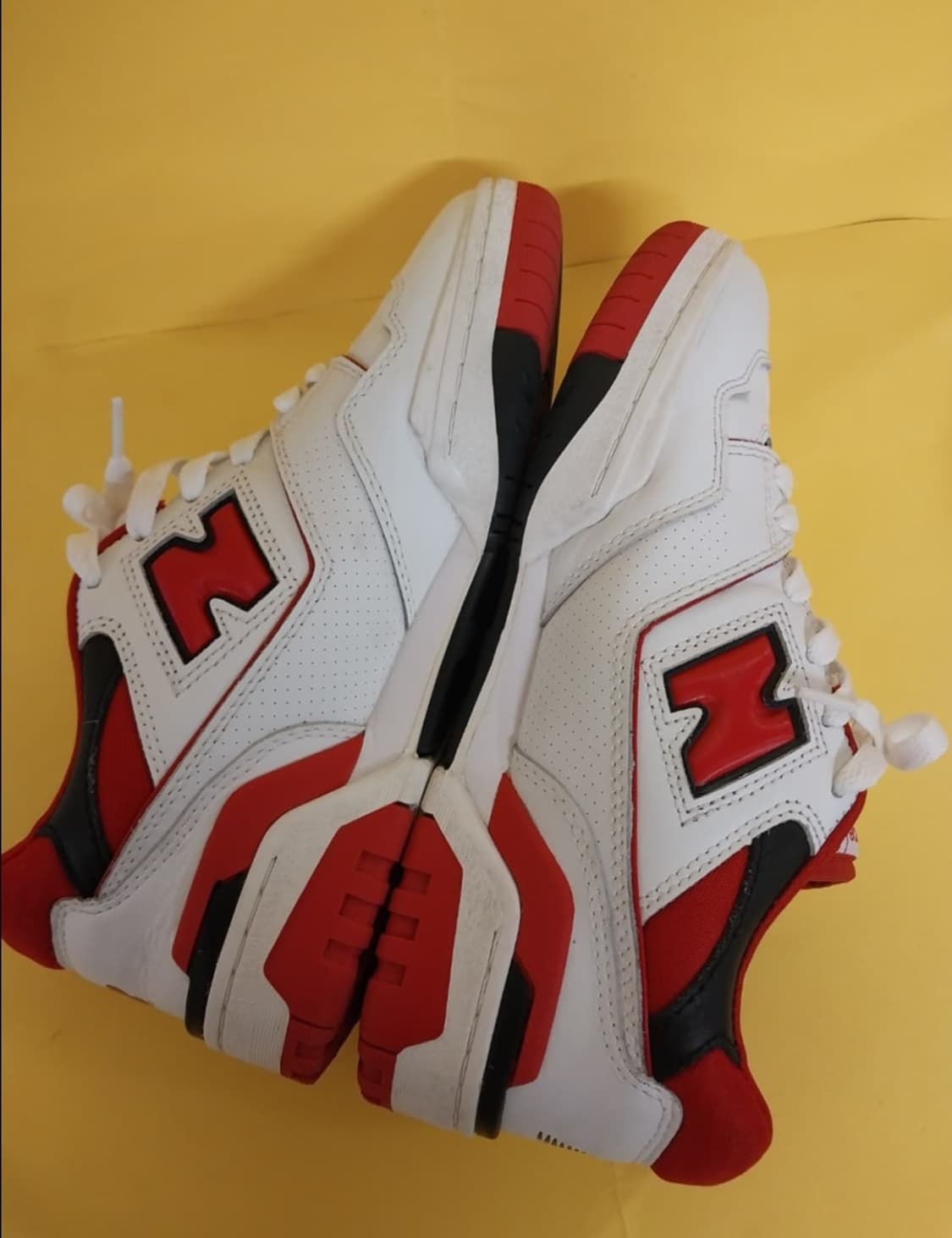 남성 뉴발란스 550 화이트레드 운동화 (245) 상품이미지7