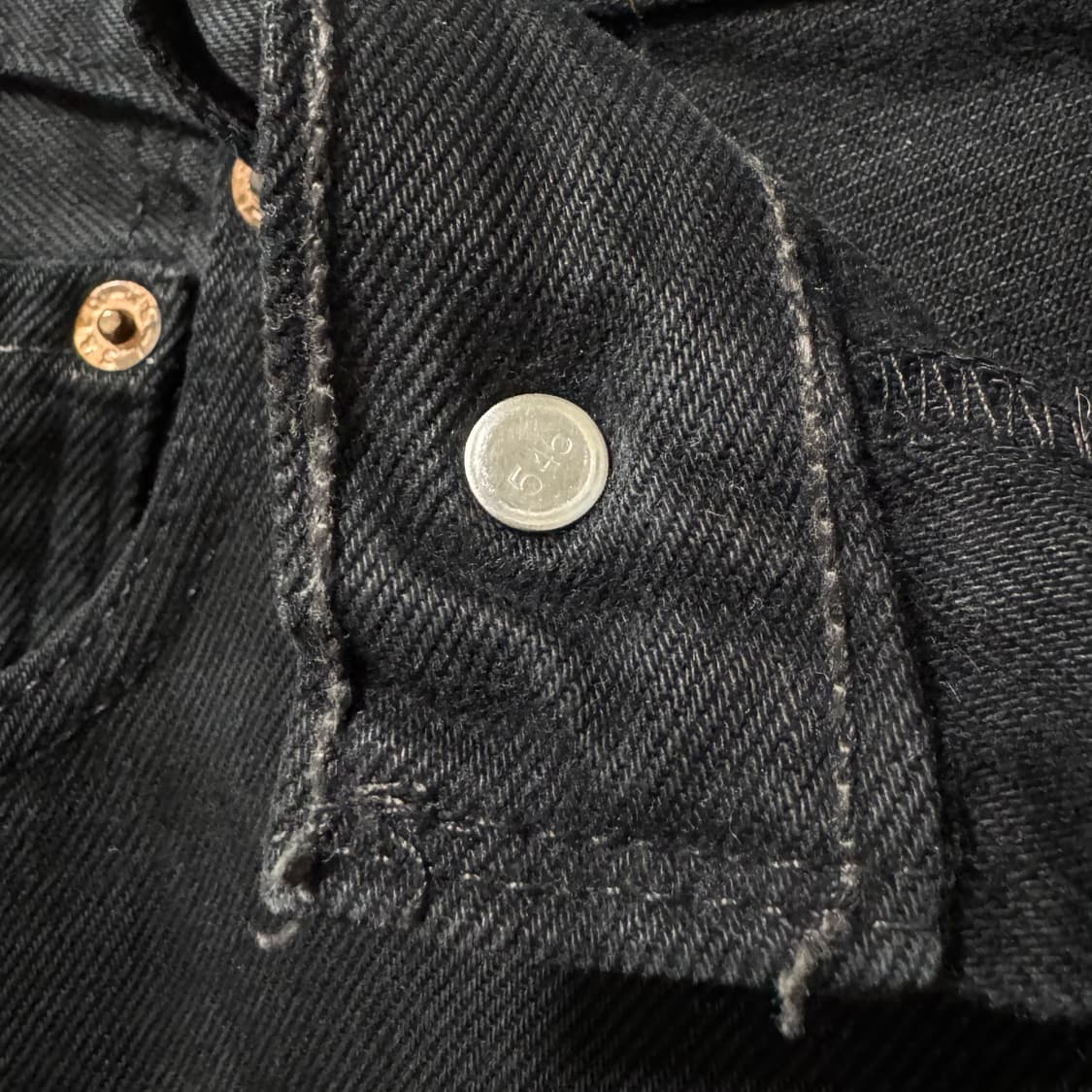 [30] USA 리바이스 501 블랙 데님 상품이미지5