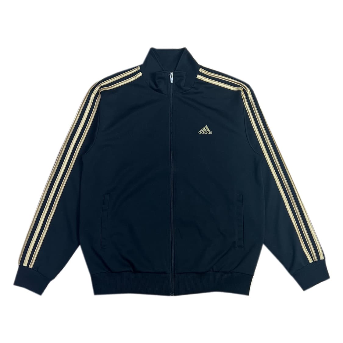 아디다스 B2B 니트 블랙 골드라인 트랙탑 져지 상품이미지1