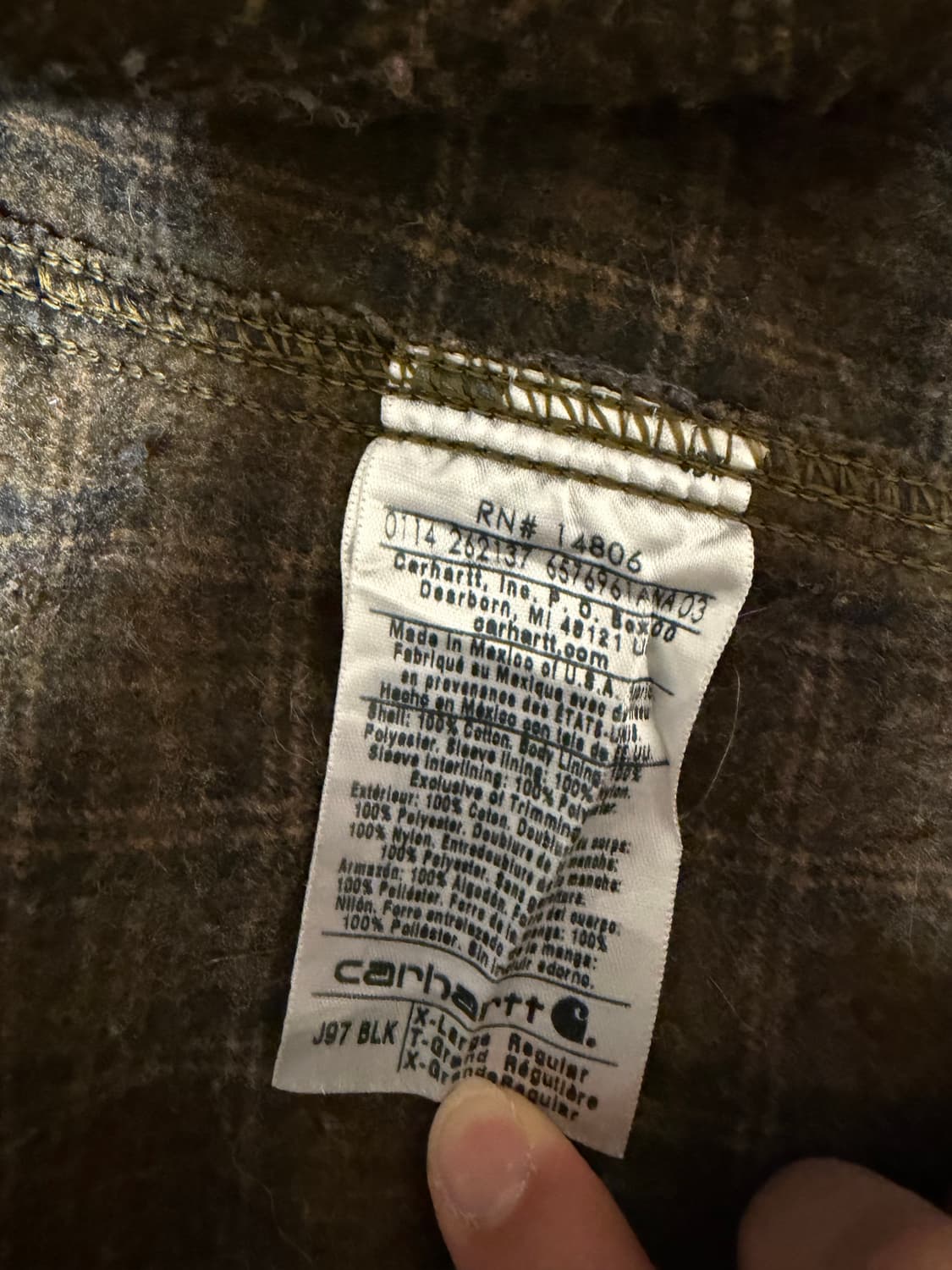 칼하트 j97 디트로이트 blk  상품이미지7