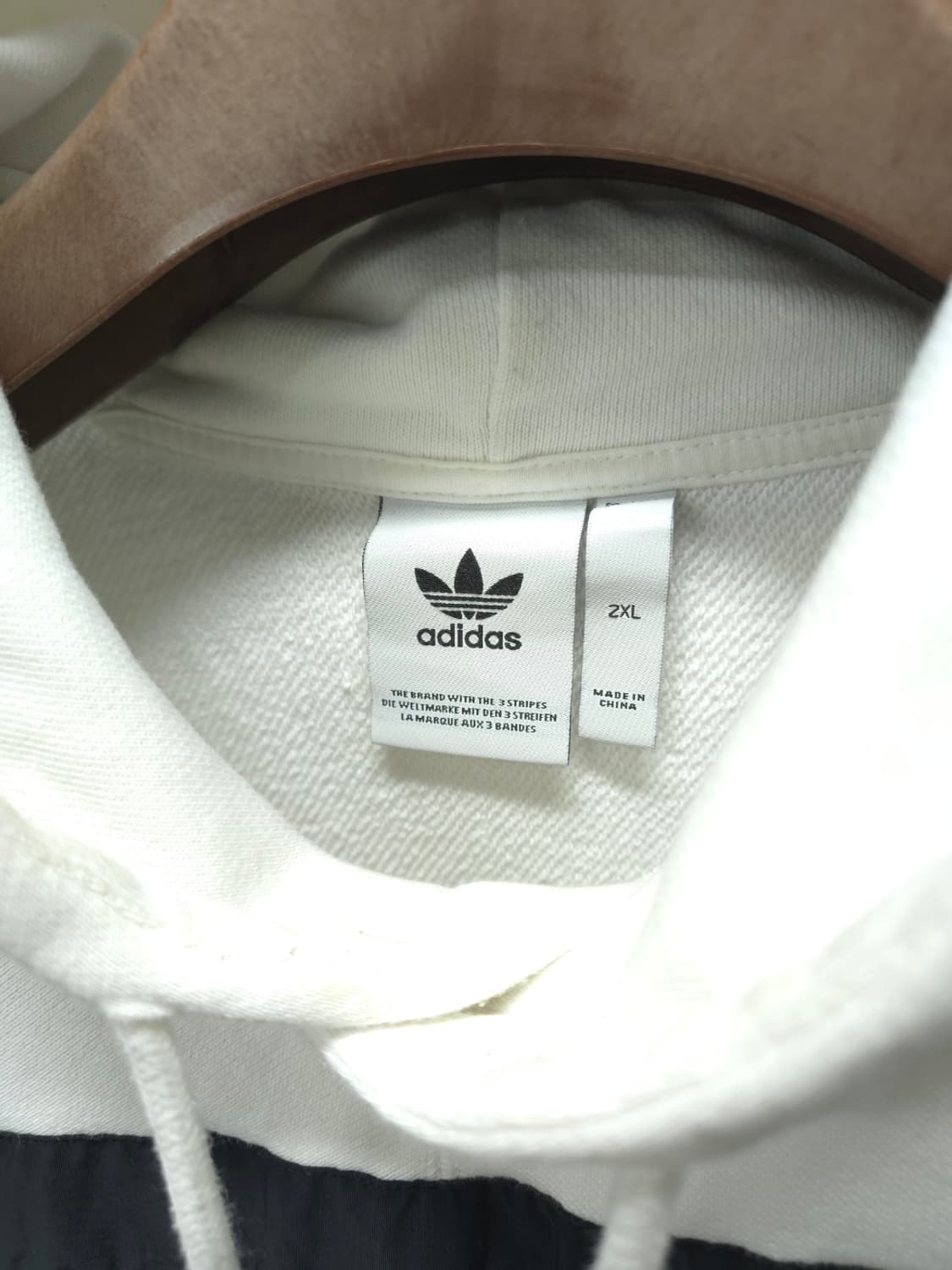 아디다스 남성 화이트 블랙 라인 후드티(105) 상품이미지6