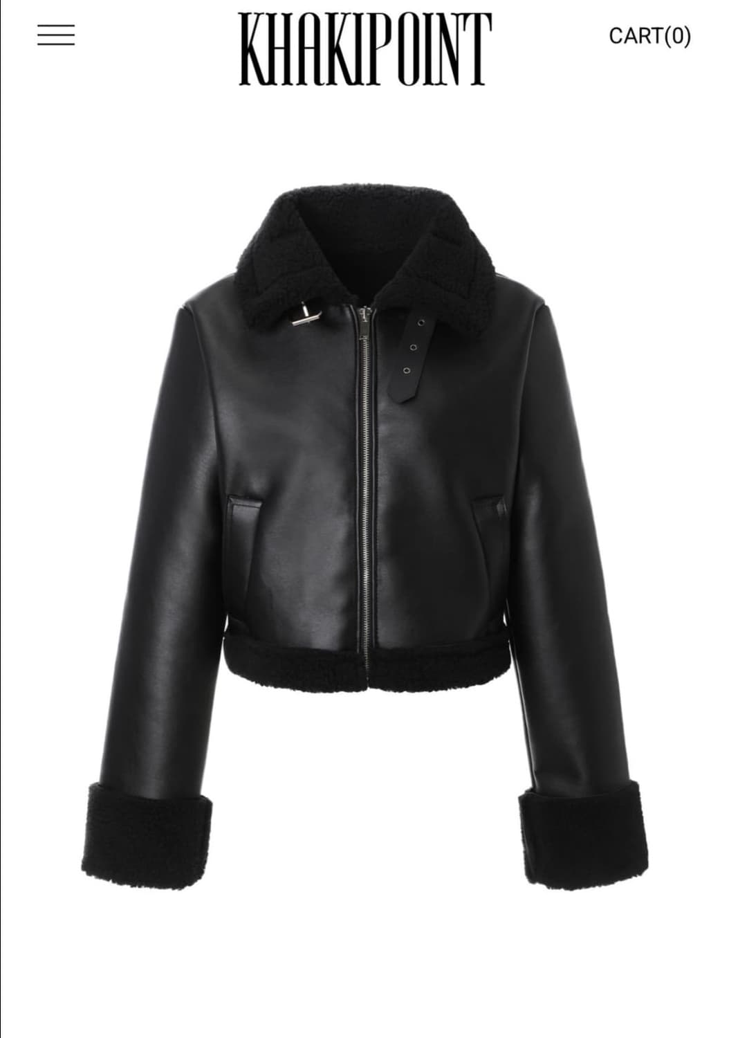 카키포인트 무스탕 상품이미지1