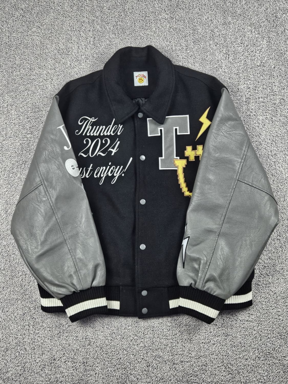 에이티즈 2024팝업 썬더 배색 바시티 자켓 (상세설명참조)/ 10089 상품이미지3