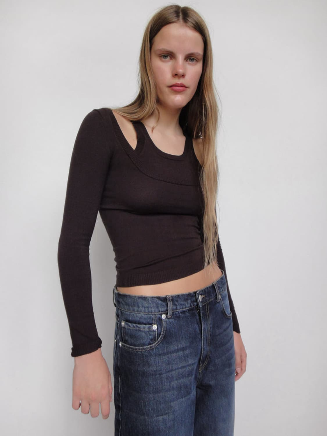 [M]기마구아스 Étoile 니트/브라운 상품이미지2