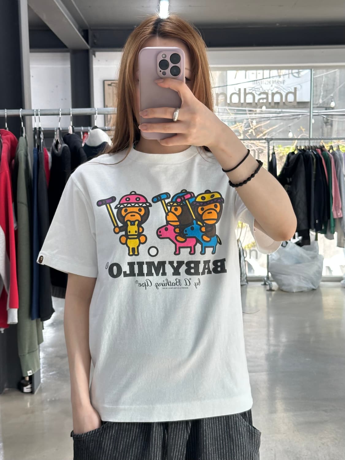 베이프 베이비마일로 홀스 프렌즈 반팔티 상품이미지1