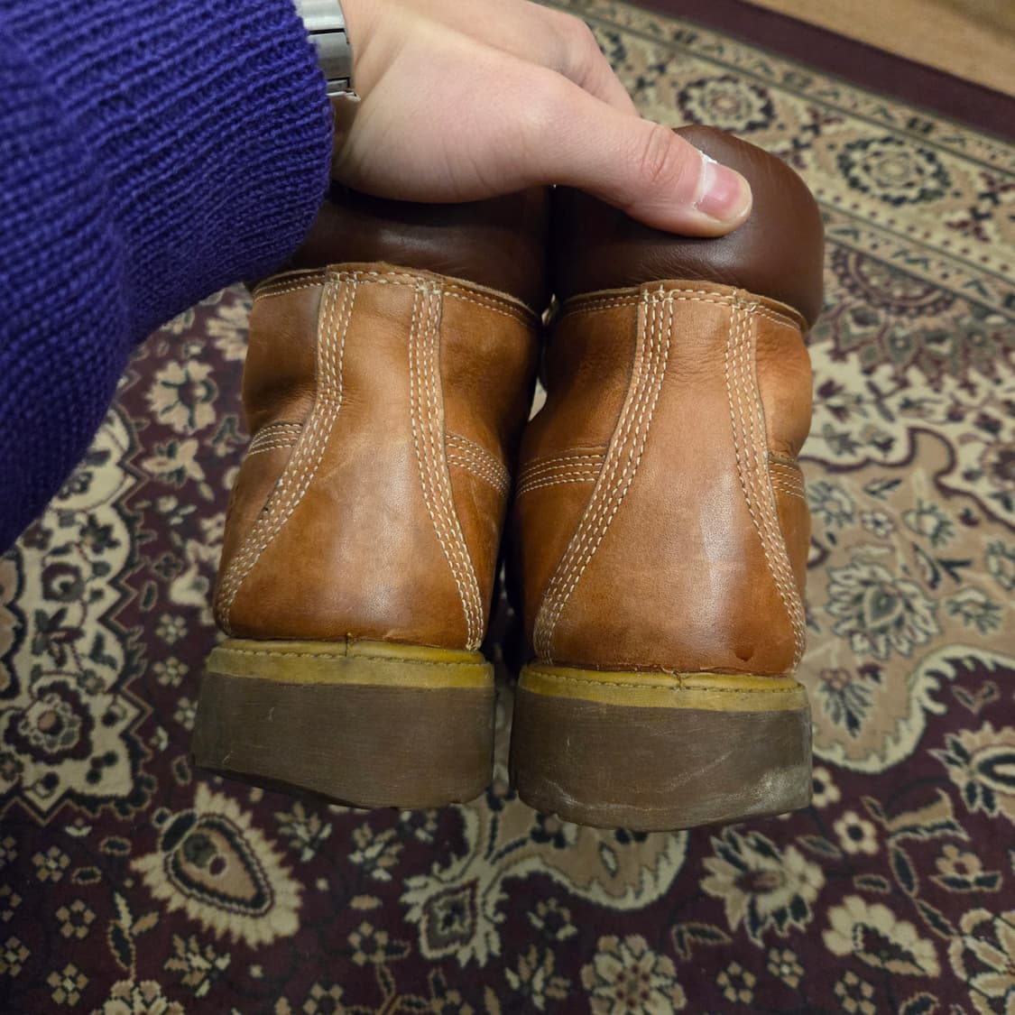 팀버랜드 6인치 브라운레더 us8.5 265-270 상품이미지3