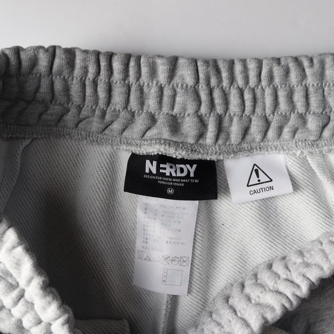 널디 그레이 레이스 스웨트 숏 팬츠 M 상품이미지5