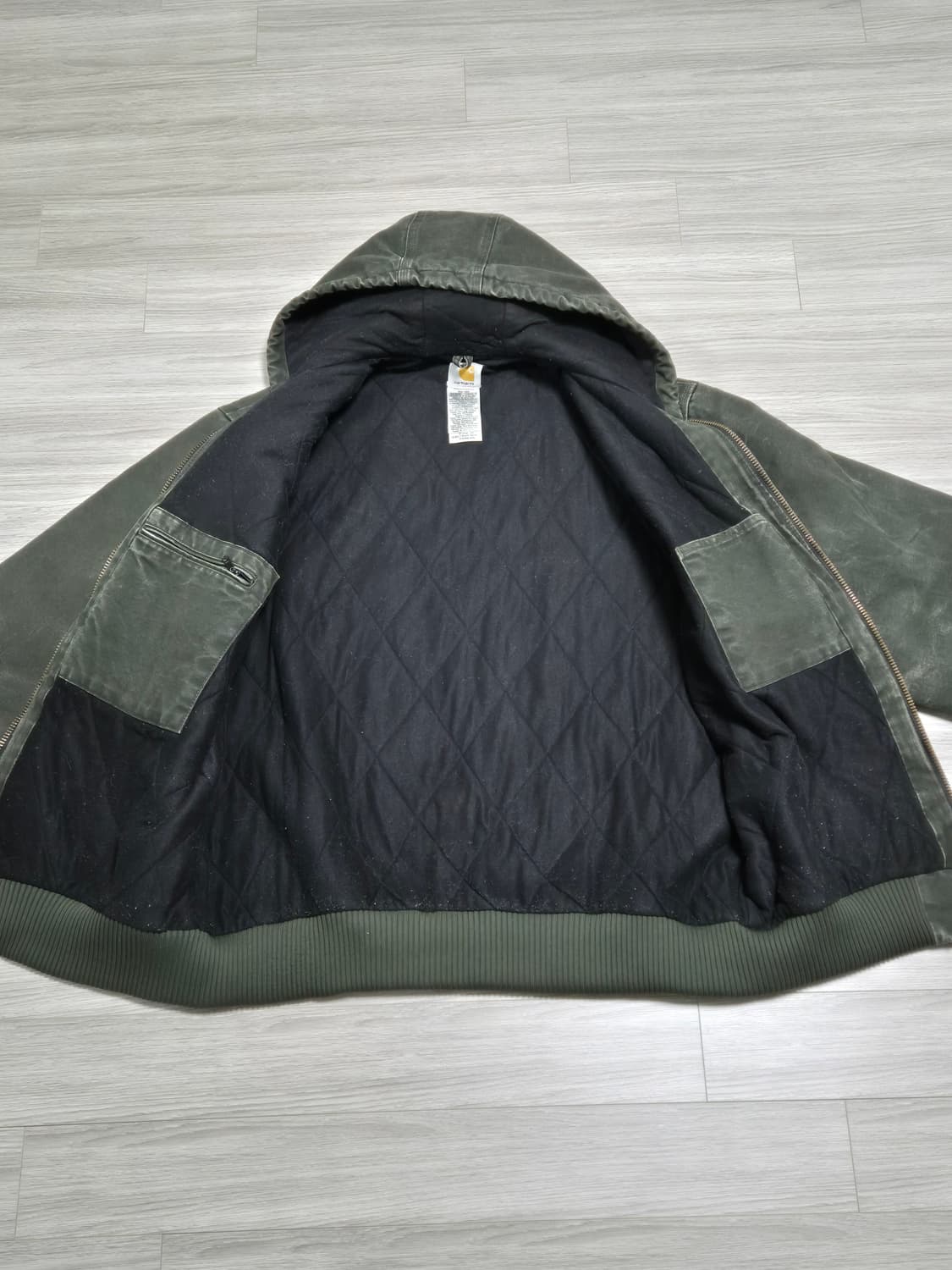 [XL] 칼하트  j130 샌드스톤 액티브자켓 - 모스 그린(MOS) 상품이미지3