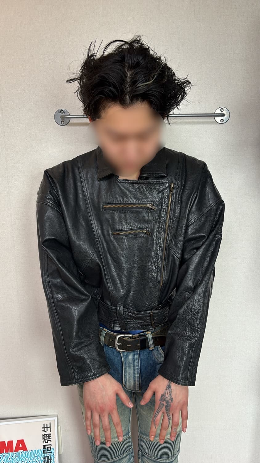 Lubna's Leather Biker Jacket 상품이미지4