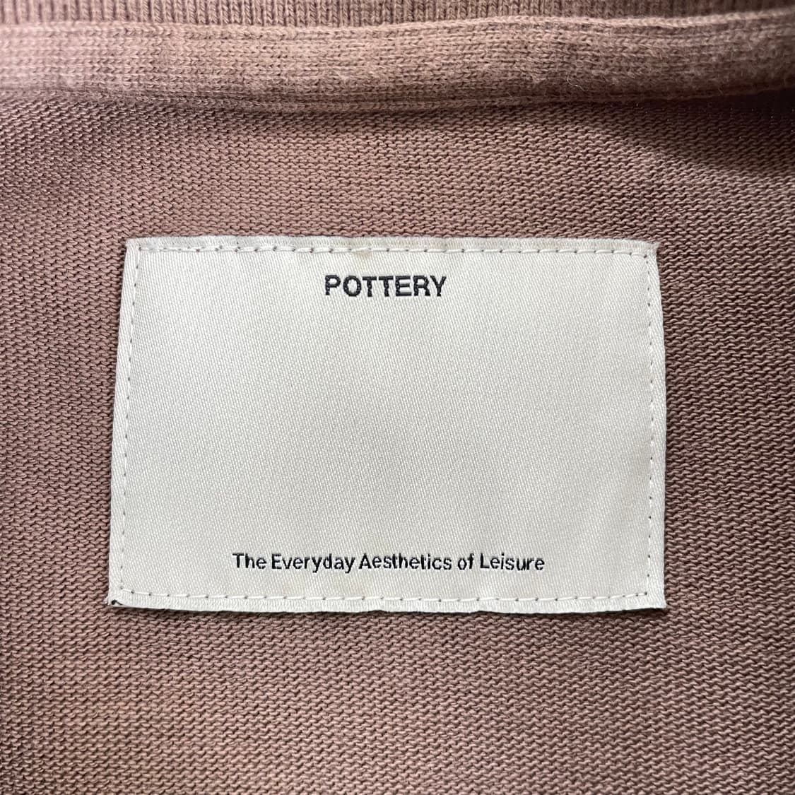Pottery 포터리 브라운 슬리브 폴로 티셔츠 상품이미지4