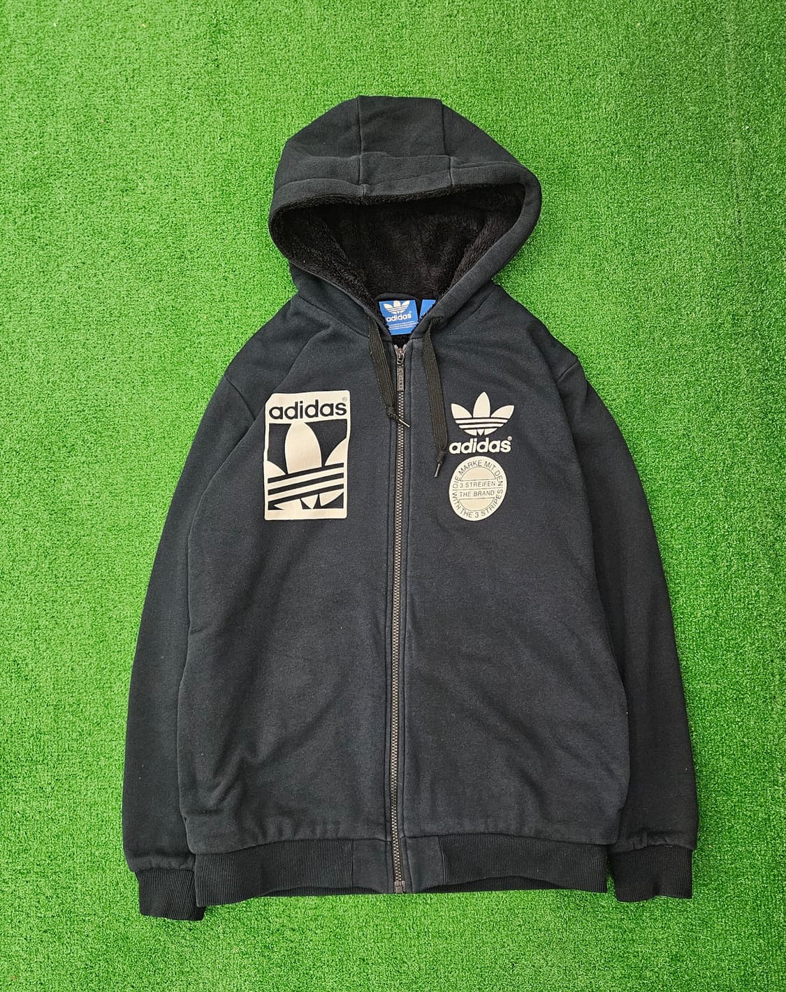 아디다스 후드 집업 블랙 기모 안감 100 상품이미지1