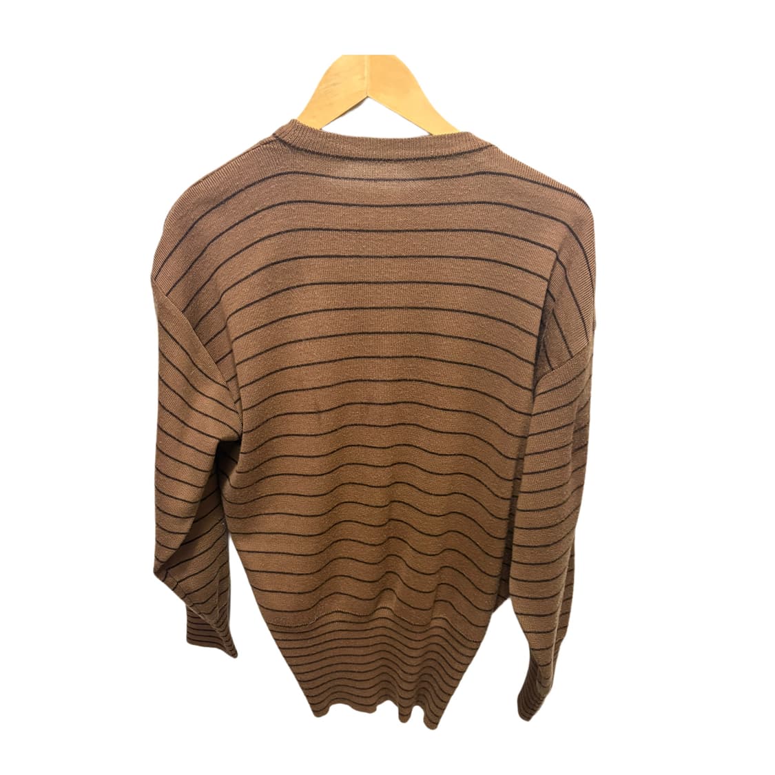 빈티지 브라운 스트라이프 자수 가디건 상품이미지9