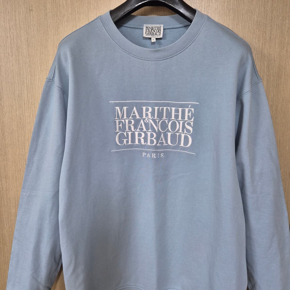 [L]마리떼 프랑소와 저버 하늘색 맨투맨 상품이미지2