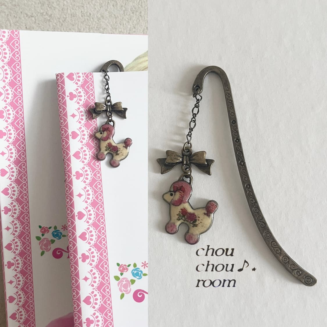 메탈 펜던트 책갈피 ⊰romantic puppy⊱ bookmark 상품이미지5