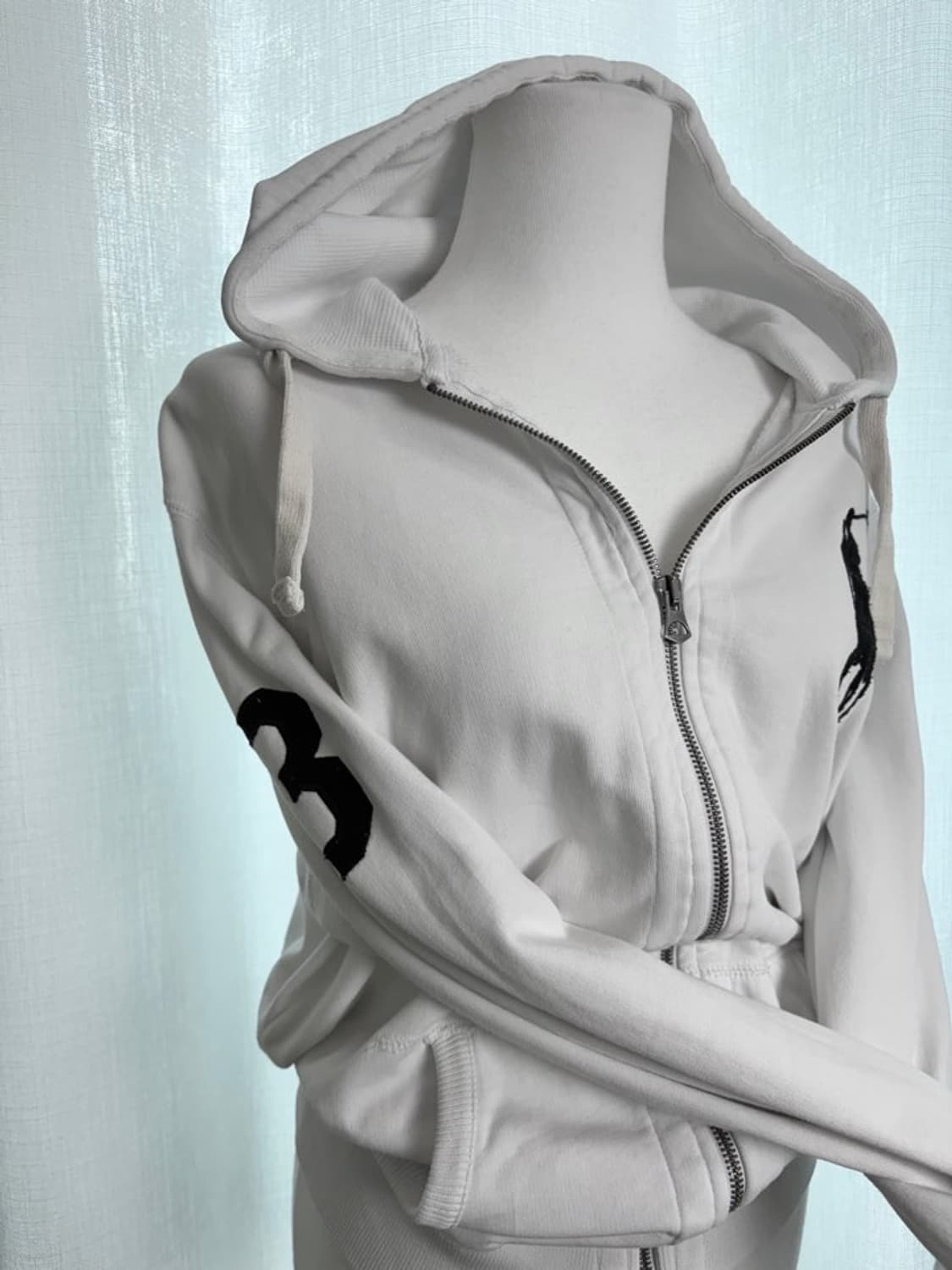 폴로 빅포니 화이트 후드집업 상품이미지2