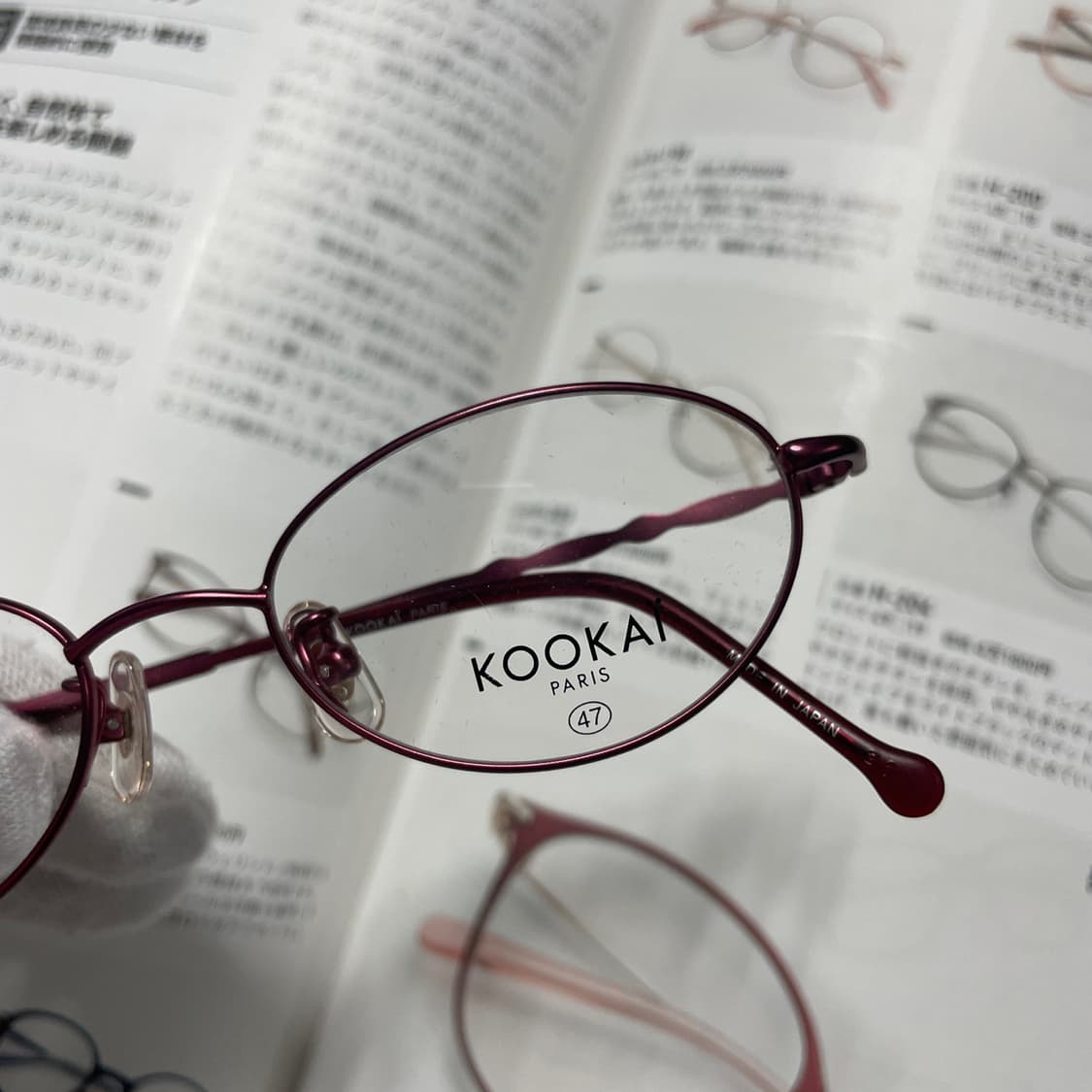 KOOKAI 쿠카이 버건디 티타늄 일본 안경 상품이미지2
