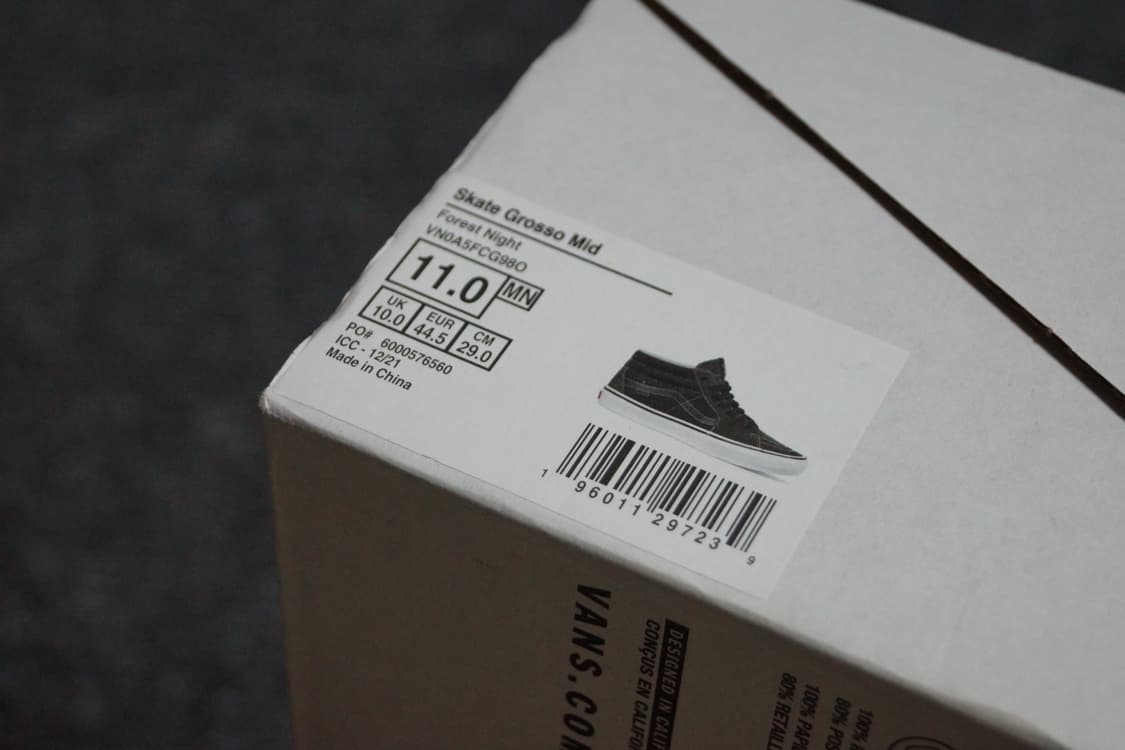 (290) 반스 스케이트 그로소 미드 포레스트 나이트 상품이미지5