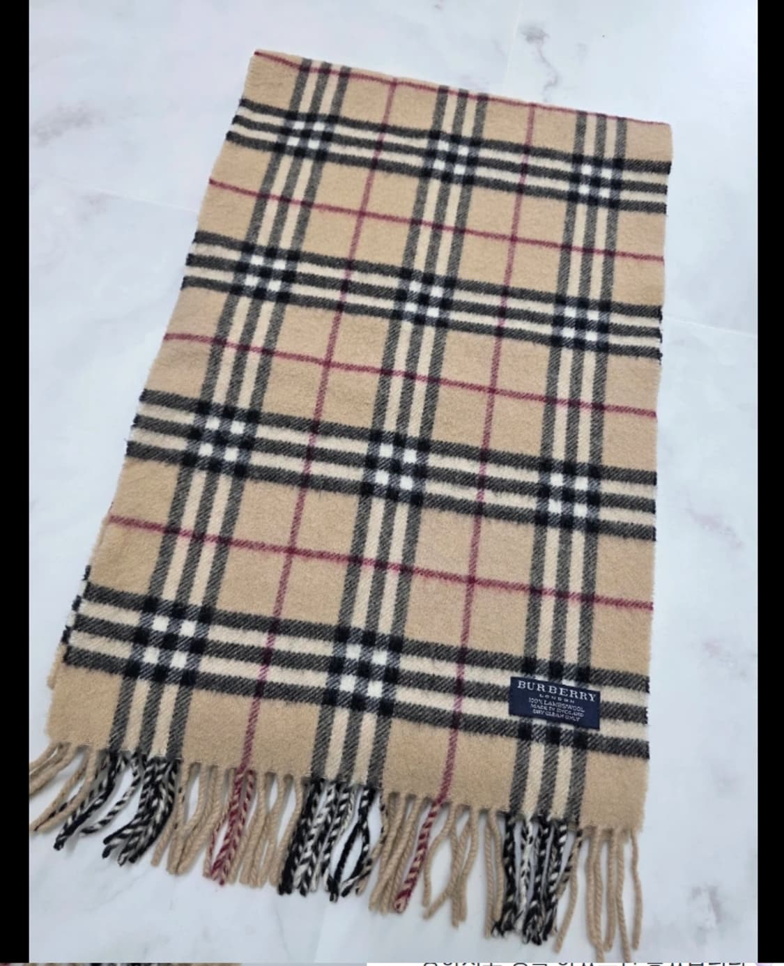 버버리 클래식 체크 램스울 머플러 상품이미지4