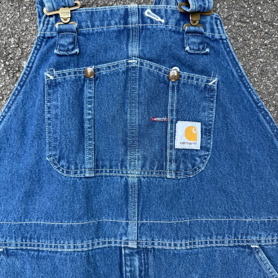 칼하트 데님 싱글니 오버롤  상품이미지2