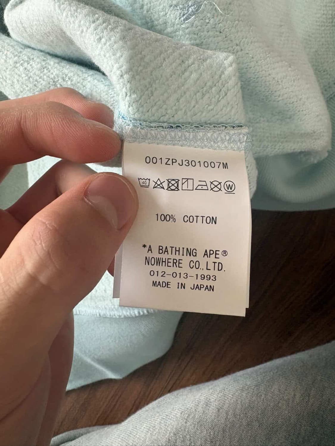 베이프 샤크후드 블루 m 상품이미지4