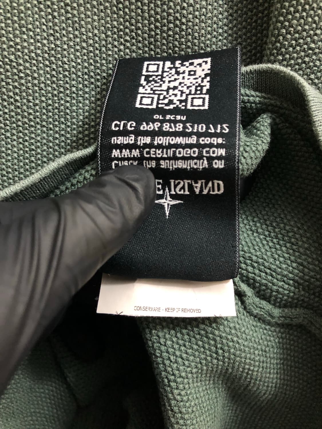 [S] 스톤아일랜드 와펜 패치 니트 에메랄드 상품이미지6