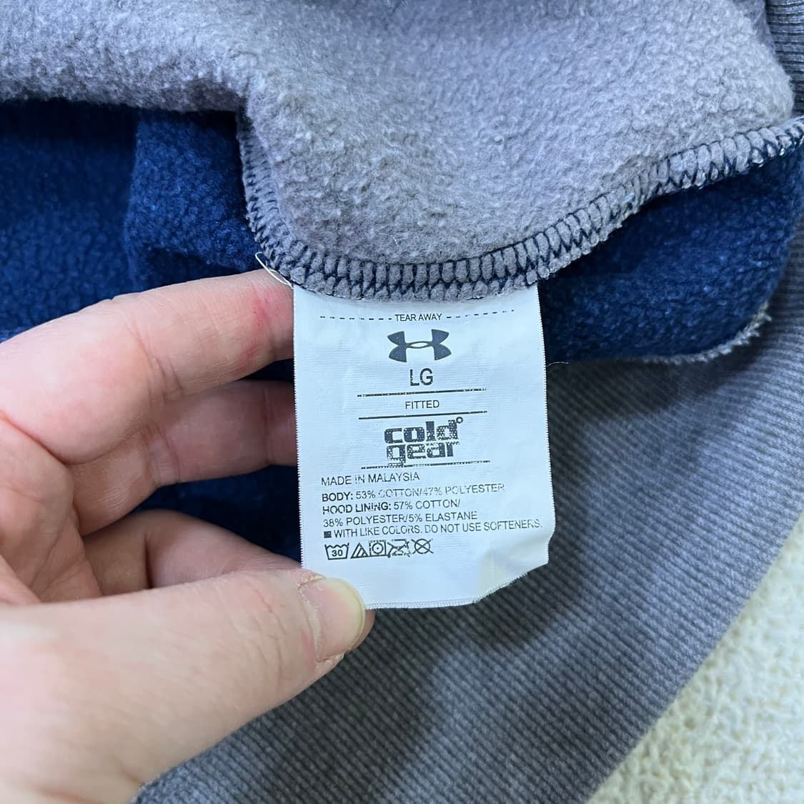 L 언더아머 후드 집업 자켓 0319M 상품이미지3