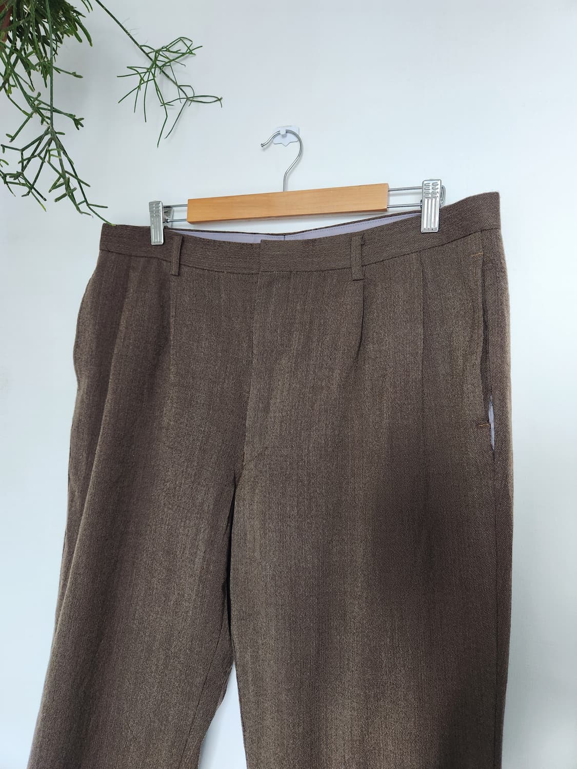 00s 일본 테일러 수트 울 헤링본 팬츠 상품이미지2